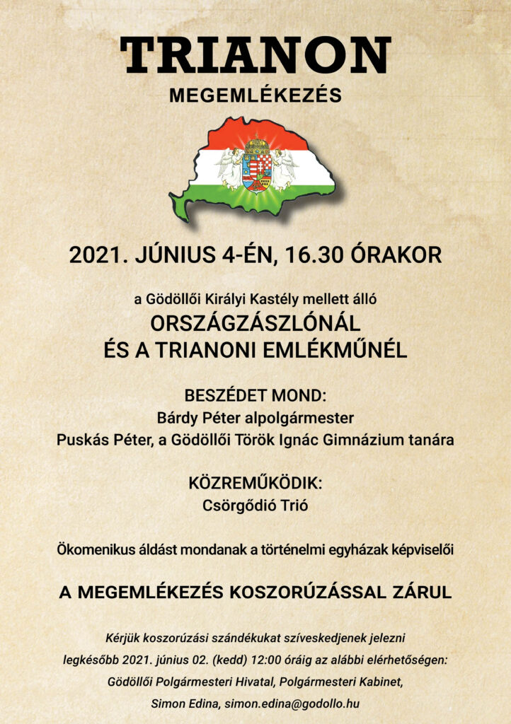 Gödöllő Város Önkormányzata - Trianon megemlékezés