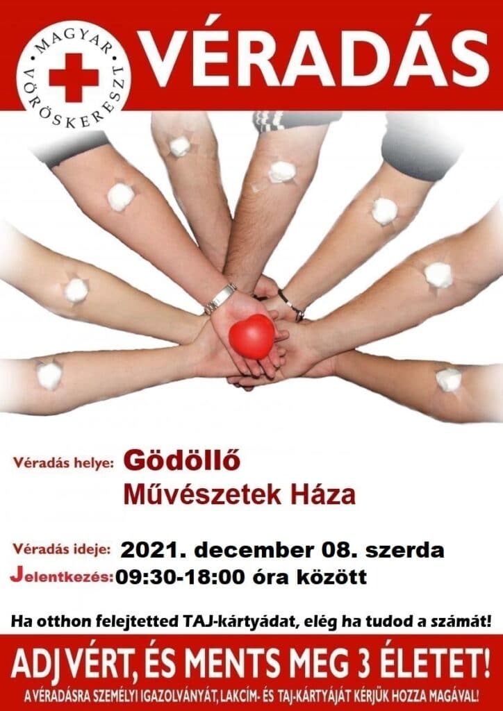 Gödöllő Város Önkormányzata - December 8-án véradás