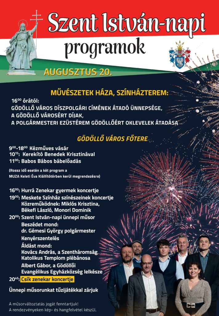 Gödöllő Város Önkormányzata - Ünnepeljünk együtt augusztus 20-án!