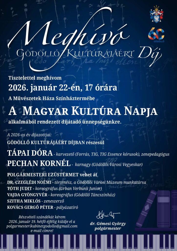 Gödöllő Város Önkormányzata - Meghívó a Magyar Kultúra Napja ünnepi rendezvényére